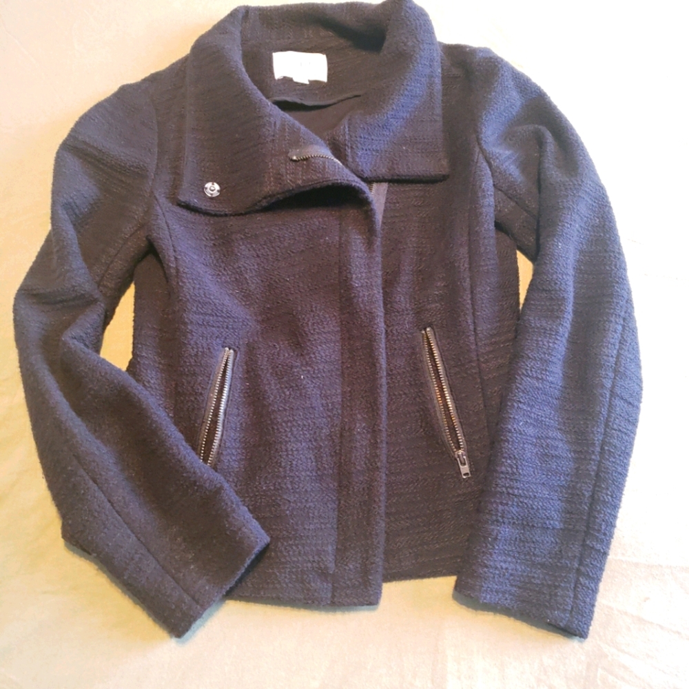 Black moto jacket